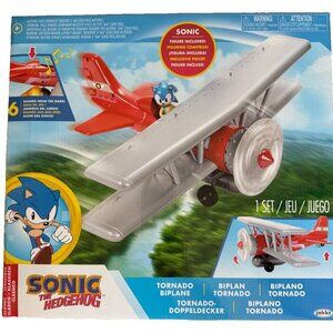 Sonic the Hedgehog Bi-Plane with Sounds and Figurine - NIB